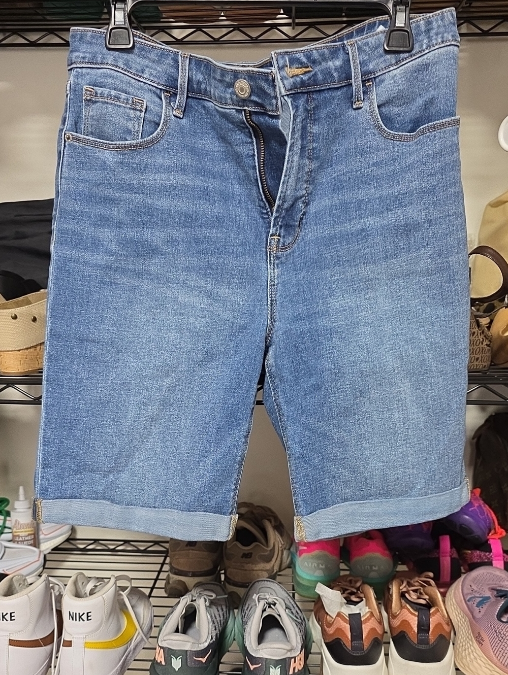 Women's Blue Denim Shorts